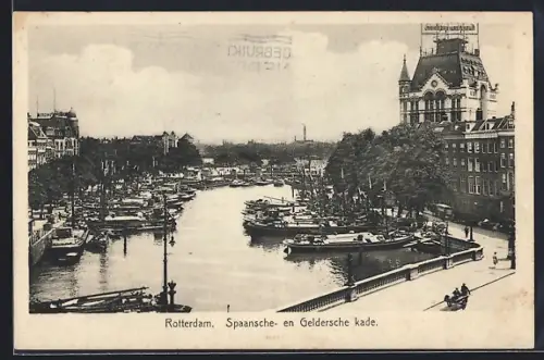 AK Rotterdam, Spaansche- en Geldersche kade