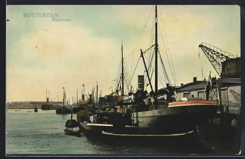 AK Rotterdam, Rijnhaven, Dampfer
