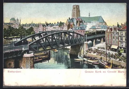 AK Rotterdam, Groote Kerk en Groote Markt