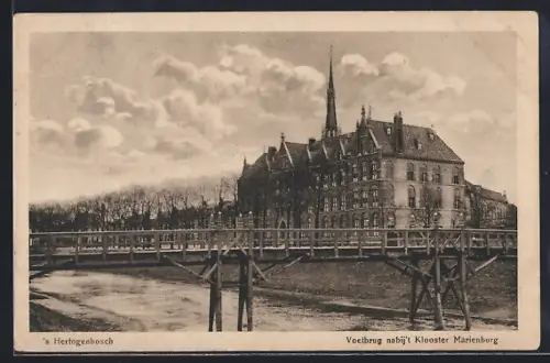 AK `s Hertogenbosch, Voetbrug nabij`t Klooster Marienburg