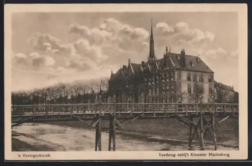 AK `s Hertogenbosch, Voetbrug nabij`t Klooster Marienburg