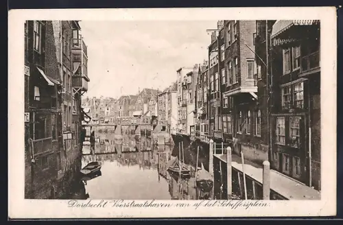 AK Dordrecht, Voorstraatshaven van af het Scheffersplein