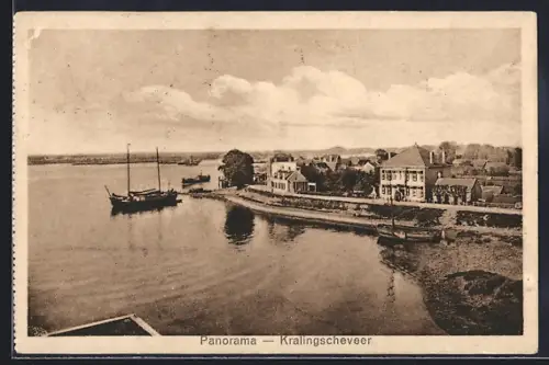 AK Kralingscheveer, Panorama mit Hafen