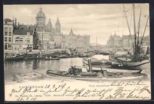 AK Amsterdam, Prins Hendrikkade, Panorama