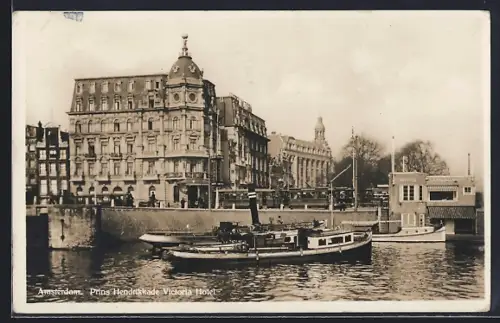 AK Amsterdam, Prins Hendrikkade, Victoria Hotel