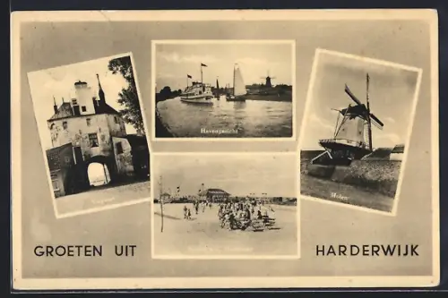 AK Harderwijk, Havengezicht, Vispoort, Molen