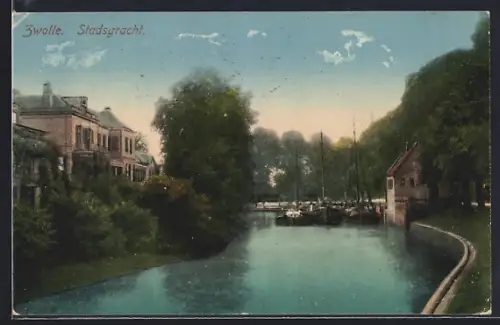 AK Zwolle, Stadsgracht, Panorama