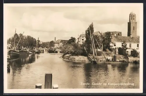 AK Zwolle, Gezicht op Kamperpoortenbrug