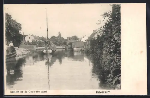 AK Hilversum, Gezicht op de Gooische vaart
