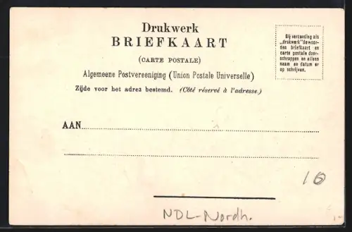 AK Marken, Häuser am Fluss, Wäsche auf der Leine