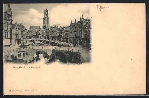 AK Utrecht, Oude Gracht en Domkerk