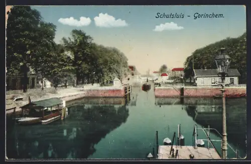 AK Gorinchem, Schutsluis, Blick zur Schleuse