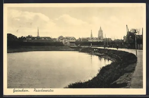 AK Gorinchem, Paardenwater, Strassenpartie am Ortseingang