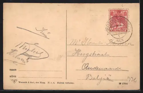 AK `s-Hertogenbosch, Markt met Stadthuis