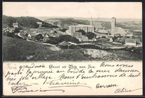 AK Wijk aan Zee, Ortsansicht aus der Vogelschau