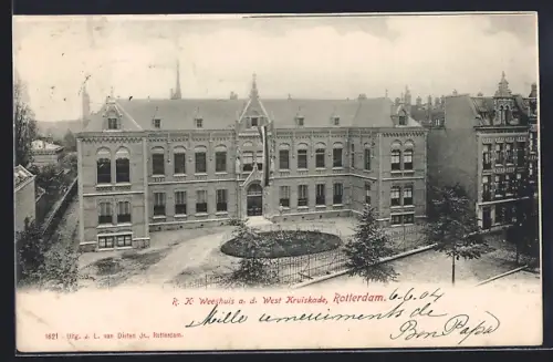 AK Rotterdam, R. K. Weeshuis a. d. West Kruiskade