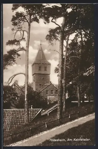 AK Hildesheim, Am Kehrwieder, Turm und Umgebung