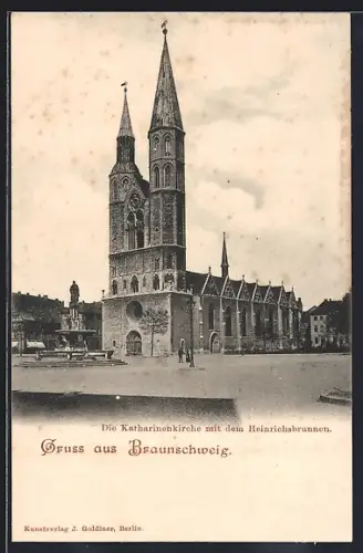 AK Braunschweig, Katharinenkirche, Heinrichsbrunnen