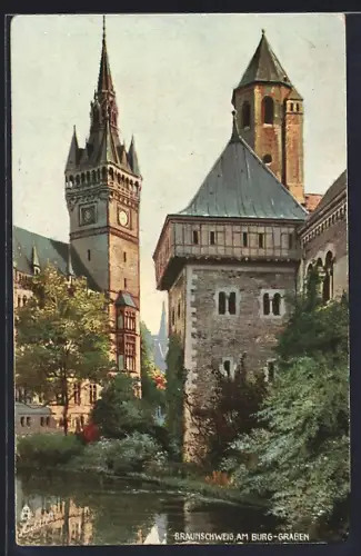 Künstler-AK Braunschweig, Am Burggraben