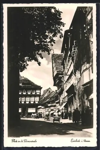 AK Einbeck i. Hann., Blick in die Tidexerstrasse