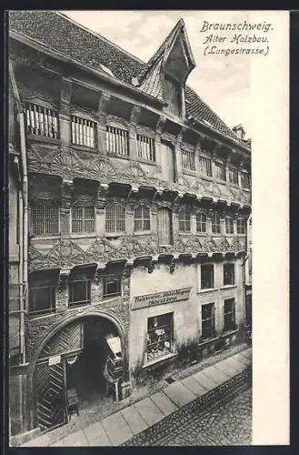 AK Braunschweig, Alter Holzbau, Langestrasse