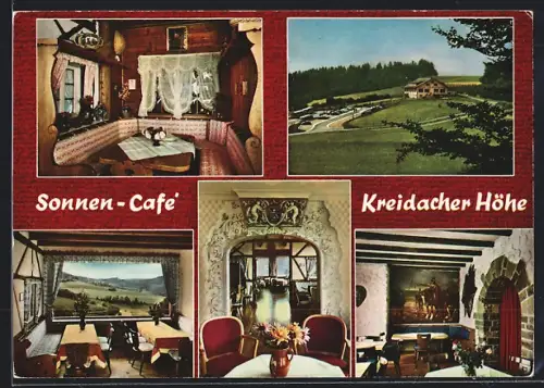 AK Waldmichelbach i. Odenwald, Sonnen-Café Kreidacher Höhe, Bes. Karl Metz