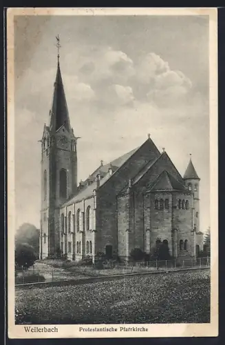 AK Weilerbach / Pfalz, Protestantische Pfarrkirche