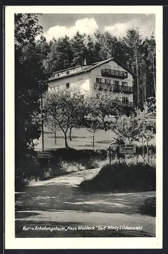 AK Bad König i. Odenwald, Kur- u. Erholungsheim Haus Waldeck