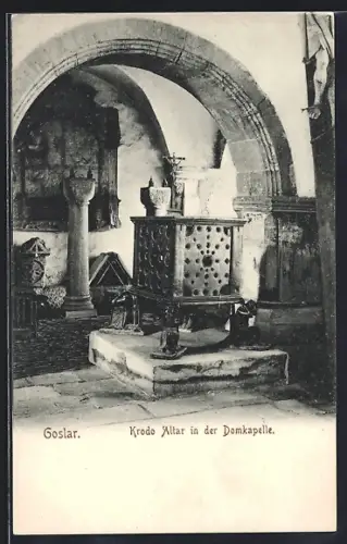 AK Goslar, Krodo Altar in der Domkapelle
