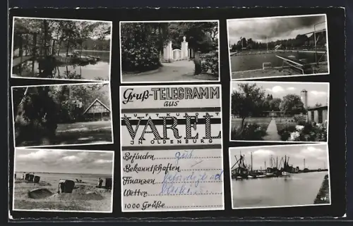 AK Varel in Oldenburg, Hafen, Strand, Parkanlagen