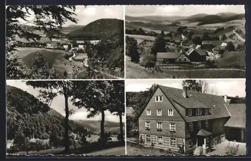 AK Deisfeld /Waldeck, Pension W. Friesleben, Landschaftsansichten