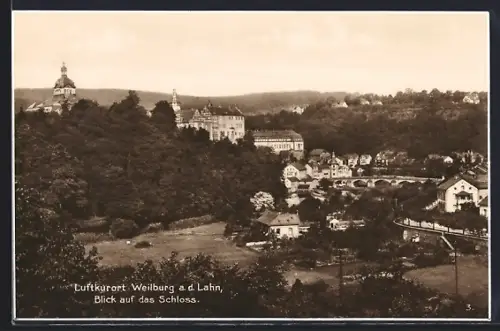 AK Weilburg a. d. Lahn, Blick auf das Schloss