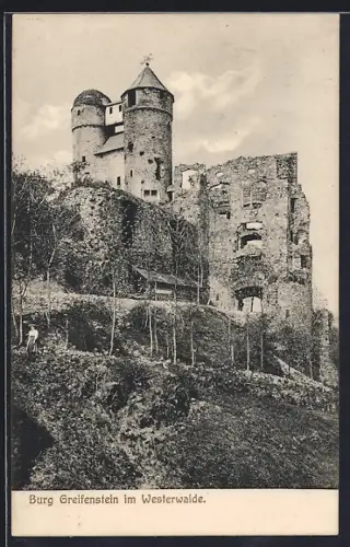 AK Greifenstein / Westerwald, Burg Greifenstein