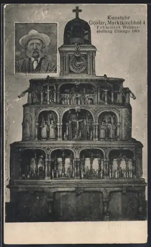 AK Goslar, Kunstuhr, Marktkirchhof 4
