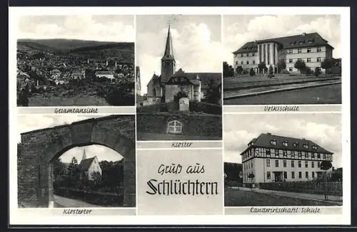 AK Schlüchtern, Gesamtansicht, Kloster, Landwirtschaftl. Schule