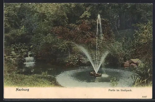 AK Marburg, Partie im Stadtpark