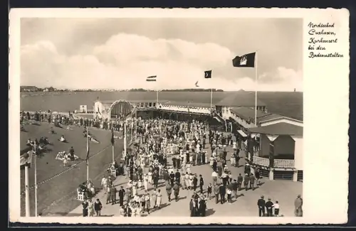 AK Cuxhaven, Kurkonzert bei den Badeanstalten, 