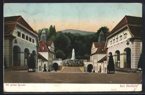 AK Bad Nauheim, Der grosse Sprudel