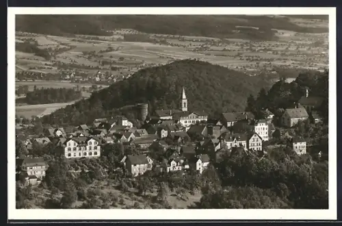 AK Lindenfels /Odenwald, Ortsansicht mit Kirche