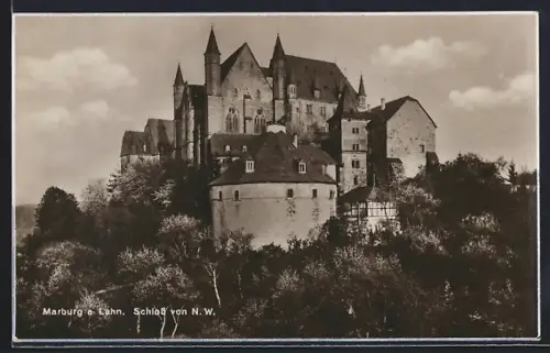 AK Marburg a. Lahn, Schloss von Nordwesten