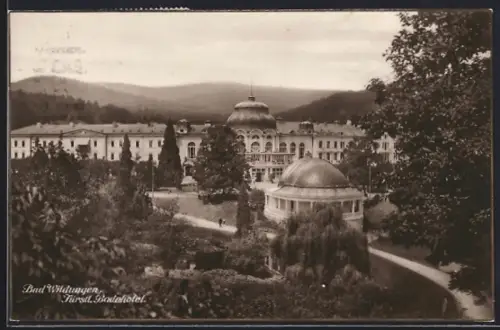 AK Bad Wildungen, Fürstl. Badehotel