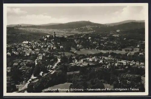 AK Kronberg-Schönberg i. Taunus, Falkenstein und Ruine Königstein