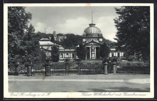 AK Bad Homburg v. d. H., Kaiser-Wilhelmsbad mit Kaiserbrunnen