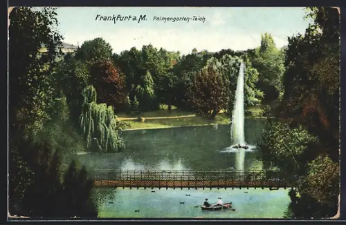 AK Frankfurt-Westend, Palmengarten-Teich