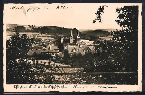 AK Schlüchtern, Blick von der Bahnhofstrasse