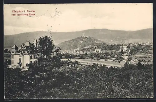 AK Königstein i. Taunus, Blick vom Hardtberg-Turm