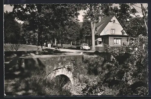 AK Kamschlacken /Oberharz, Waldweg zum Sösestein