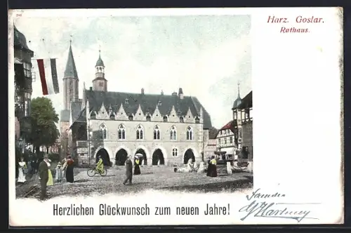 AK Goslar, Rathausansicht