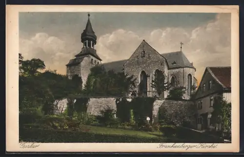 AK Goslar, Blick auf die Frankenberger-Kirche