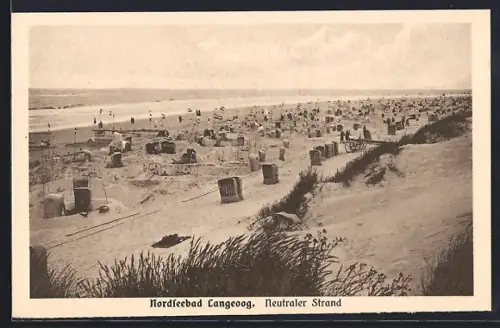 AK Langeoog, Neutraler Strand mit Düne